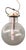 Italian Hanging Lamp with Murano Sphere Lampshade, 1960s For Sale