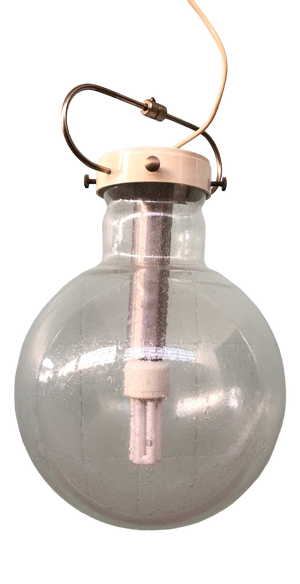 Italian Hanging Lamp with Murano Sphere Lampshade, 1960s