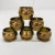 Metal Vintage Hammered Brass Napkin Rings - Set of 6 For Sale - Image 7 of 7