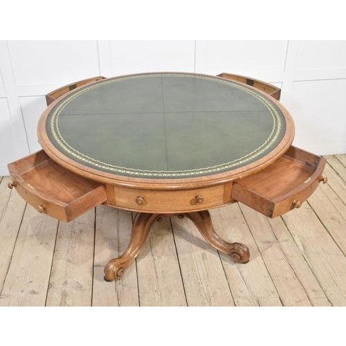Oak Drum Table, 19th Century For Sale - Image 6 of 13