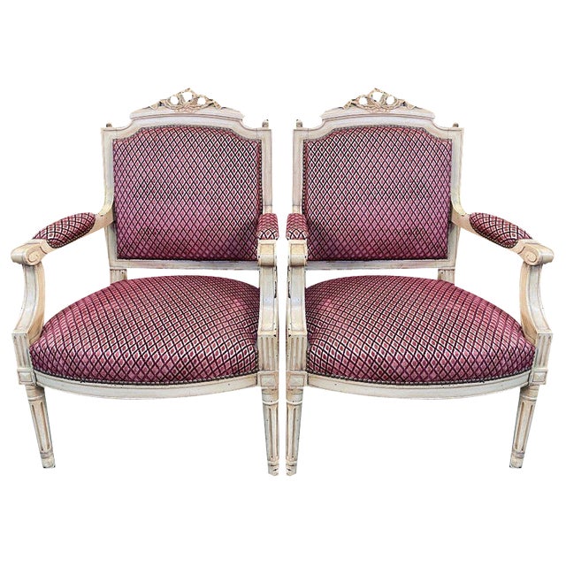Set of Louis XVI Armchairs For Sale