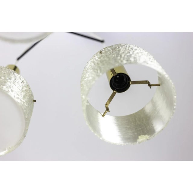 Granite Resin and Gilt Brass Chandelier, 1950s For Sale - Image 6 of 7