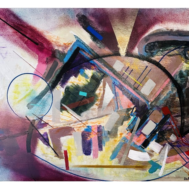 Erik Sulander “Lost City” Acrylic Painting by Erik Sulander on Wood For Sale - Image 4 of 4