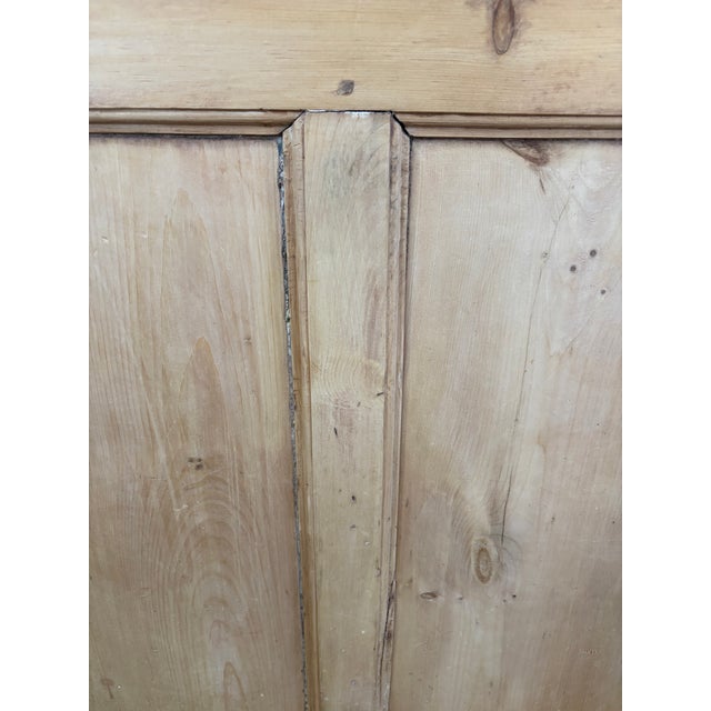 Wood Mid 19th Century Antique Pine Settle Bench For Sale - Image 7 of 9