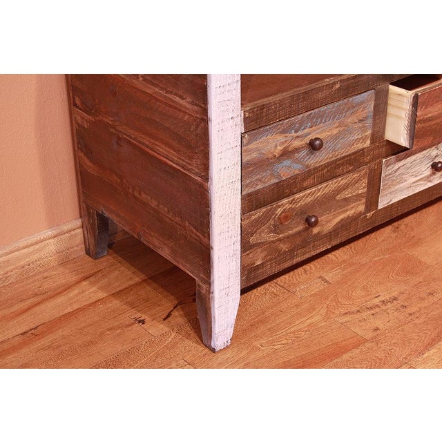Rustic Bayshore Multi-Color Tv Stand For Sale - Image 3 of 3