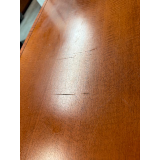 Auburn Post Modern Cherry Wood Stain Desk For Sale - Image 8 of 12