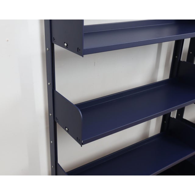 Metal Congresso Modular Metal Bookcase from Lips Vago, 1970s, Set of 2 For Sale - Image 7 of 18