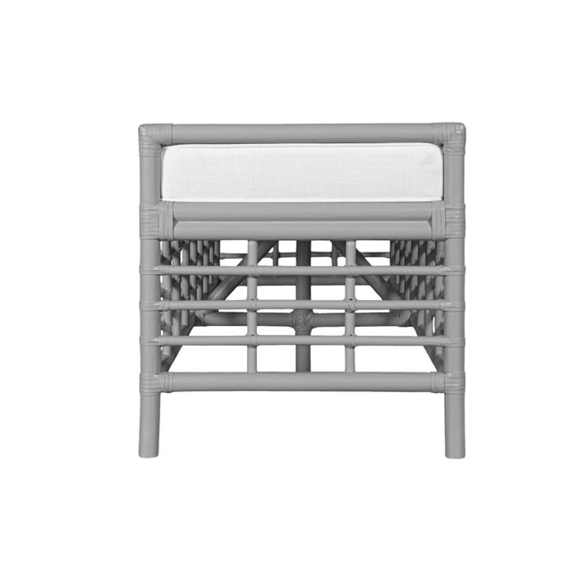 Luna Bench - Light Gray For Sale In West Palm - Image 6 of 7