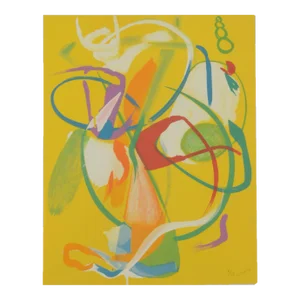 1960s Mid Century Modern Andre Lanskoy Abstract Signed, Limited Edition Print