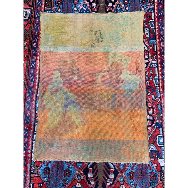 Textile Antique Belgian Romantic Scene Tapestry Wall Hanging For Sale - Image 7 of 9
