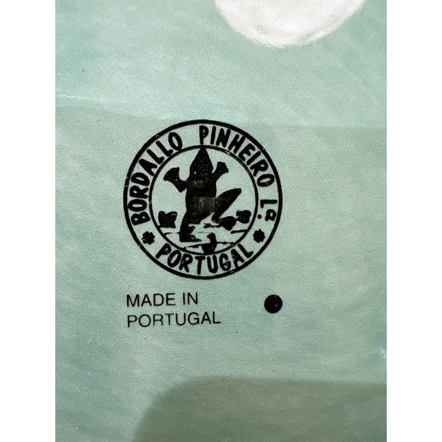 Bordallo Pinheiro 1980s Bordallo Pinhelro Lettuce Leaf Charger For Sale - Image 4 of 4