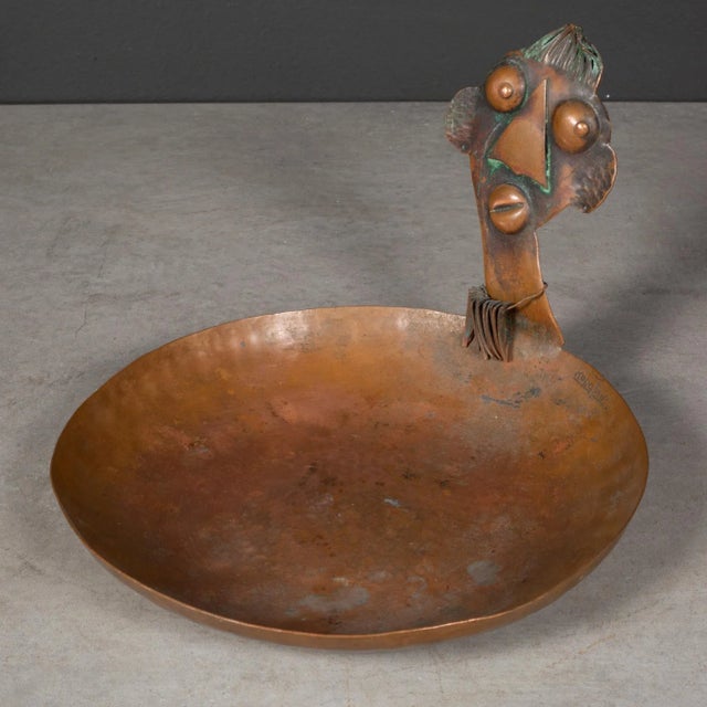 Mid-Century Francisco Rebajes African Ubangi Tribe Copper Dish C.1940 ...