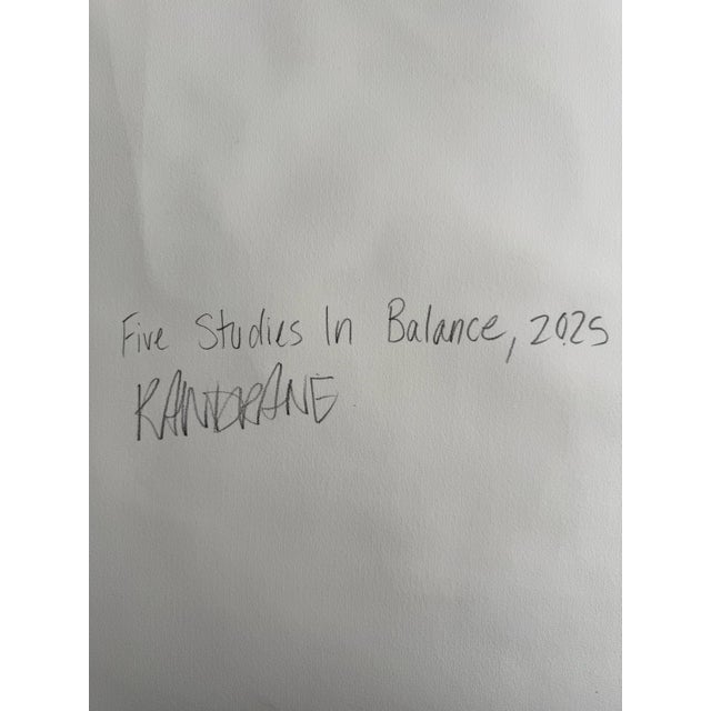 Five Studies in Balance Acrylic Painting For Sale - Image 9 of 9