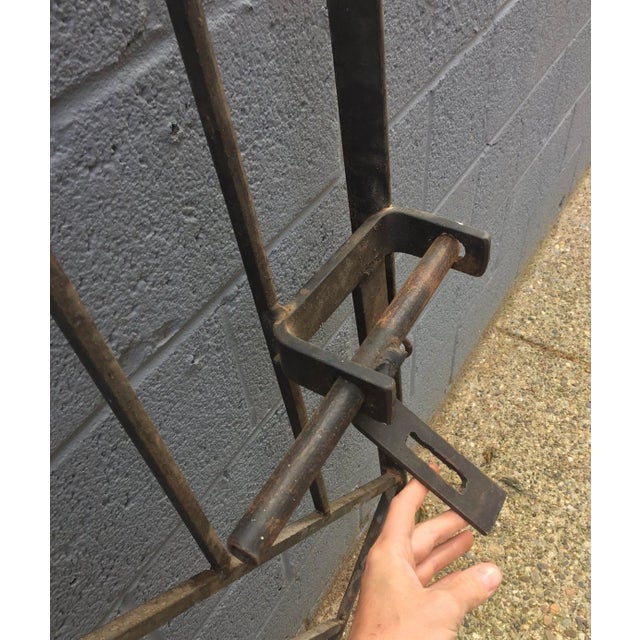 1950s Mid Century Modern Custom Iron Gate | Chairish