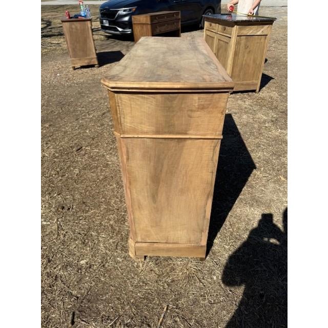 18th Century French Louis Philippe Solid Walnut Bleached Sideboard / Buffet. For Sale - Image 14 of 18