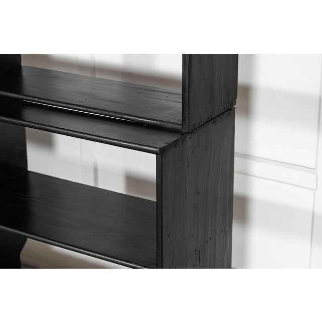 19th Century English Pine Ebonised Haberdashery Display Bookcase, 1890 For Sale - Image 9 of 17