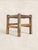 Brown Antique English Oak Stool With Woven Rush Top For Sale - Image 8 of 8