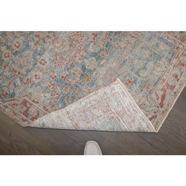 Persian Wide Worn Antique Persian Sarouk Runner - 3'6" x 13'5" For Sale - Image 3 of 9