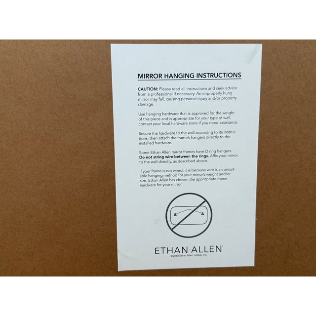 Ethan Allen Ethan Allen Spotted Silver Leaf Mirror For Sale - Image 4 of 13