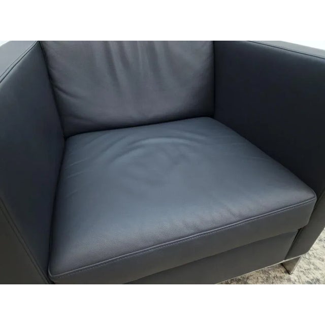 Leather 500 Club Chair #0458 in Gray by Norman Foster for Walter Knoll / Wilhelm Knoll For Sale - Image 9 of 13