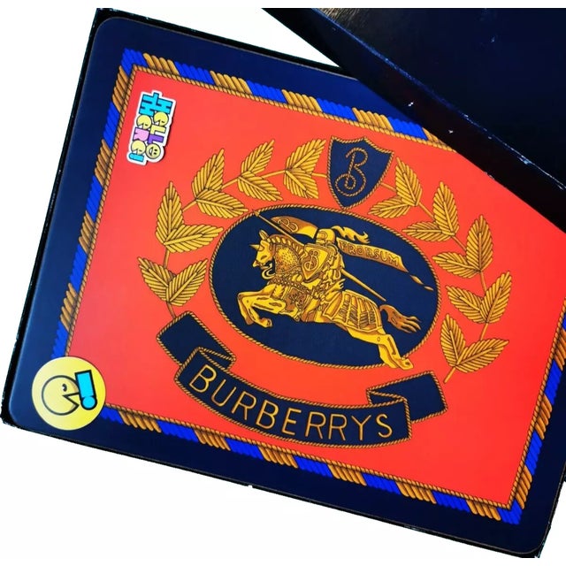 1990s Burberrys Burberry Crest Set of 6 Placemats Place Mats Vintage Deadstock New Old Stock For Sale - Image 6 of 18