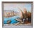 Antique French Signed Original Sailboat Oil Painting For Sale
