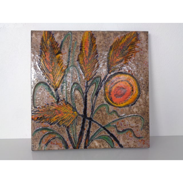 784 Wall Plaque in Ceramic from Ruscha, Germany, 1970s For Sale - Image 6 of 15