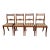 Mid 20th Century Set 4 Stijlvorm Meubelen Duncan Phyfe Mahogany and Upholstered Seat Side Chairs For Sale