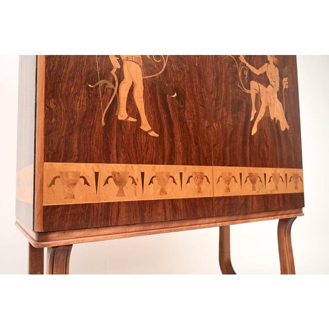 Swedish Art Deco Inlaid Drinks Cabinet, 1930 For Sale - Image 13 of 14