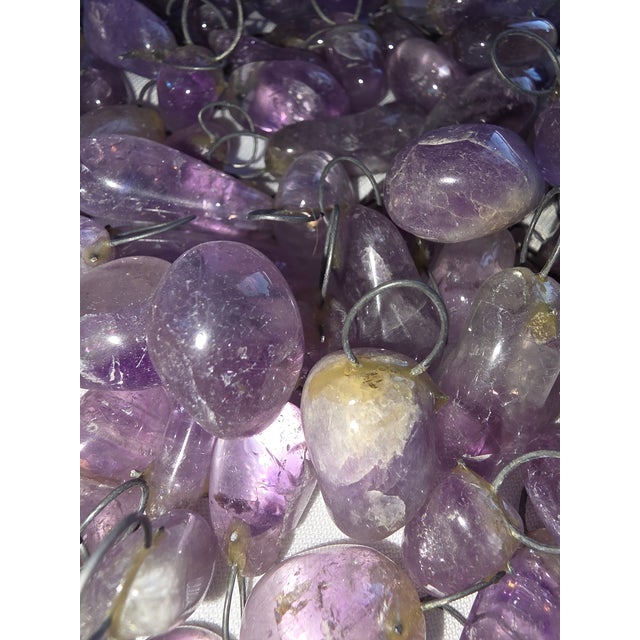 Boho Chic Collection of Amethyst Quartz Drops For Sale - Image 3 of 11
