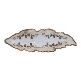 French 19th Century Limoges Blakeman & Henderson Acorn Candy or Nut Dish For Sale