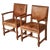 Set of Armchairs in Oak & Leather by Kaare Klint for Lars Møller, Denmark, 1935 For Sale