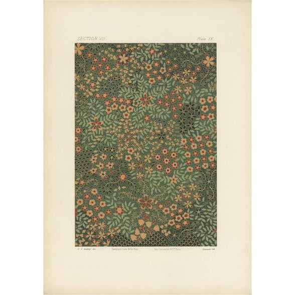 George Ashdown Audsley, Illustration of the Surface of a Japanese Jar, 1884, Print For Sale