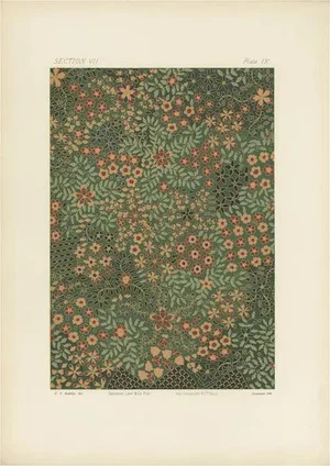 George Ashdown Audsley, Illustration of the Surface of a Japanese Jar, 1884, Print