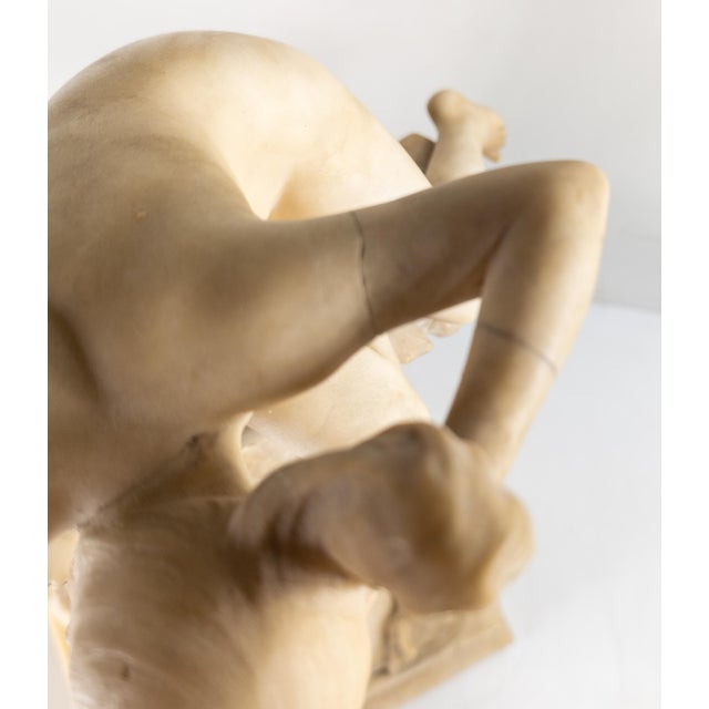 Early 20th Century Alabaster Sculpture of a Woman by Umberto Stiaccini, Florence For Sale - Image 17 of 18