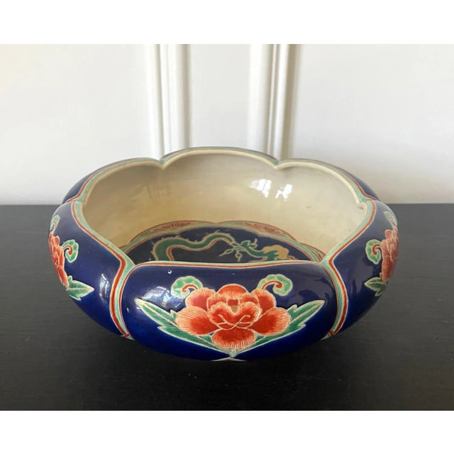 Rare Japanese Ceramic Glazed Bowl Makuzu Kozan Meiji Period For Sale In Atlanta - Image 6 of 12