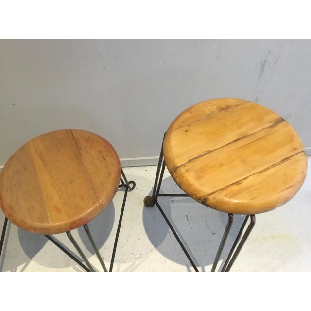 Mid-Century Modern Vintage Industrial Stools by Jan van der Togt for Tomado, Set of 3 For Sale - Image 3 of 7