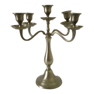 Late 20th Century Restoration Hardware Four Arm Five Cup Candle Candelabra For Sale