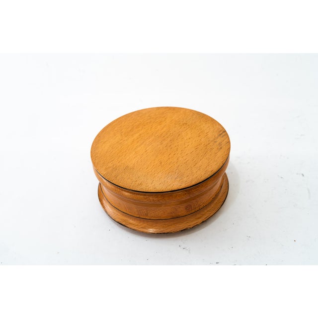 Mid-Century Modern Art Deco Box in Beech Wood, 1960s For Sale - Image 3 of 7