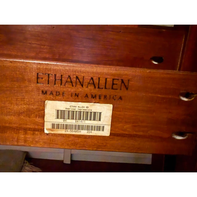 Ethan Allen 1990s Ethan Allen American Impressions Cherry Bed - Queen For Sale - Image 4 of 5