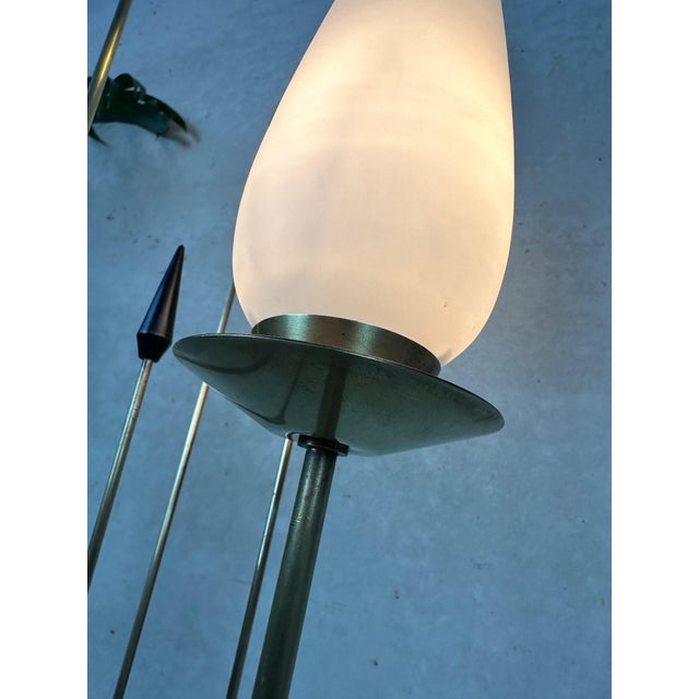 Vintage Brass Floor Lamp from Lunel, 1950s For Sale - Image 4 of 12