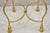 Mid 20th Century Vintage Italian Hollywood Regency Gold Gilt Iron Rope Tassel Vanity Bench Chair For Sale - Image 5 of 11