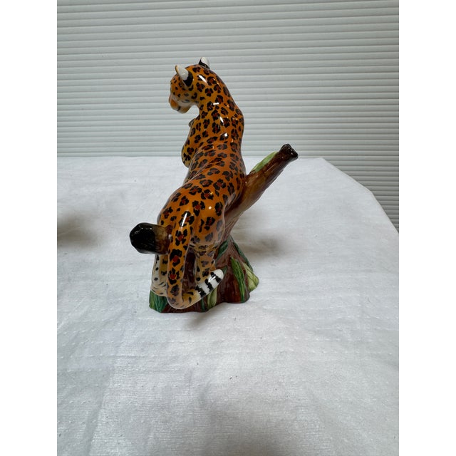 Lynn Chase for Gump's Limited Jaguar in Tree Figurines, Set of Two For Sale - Image 9 of 12