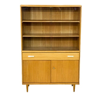Mid-Century Modern Bookcase in Elm, 1960s For Sale