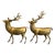 Oversized Brass Deer, Pair For Sale