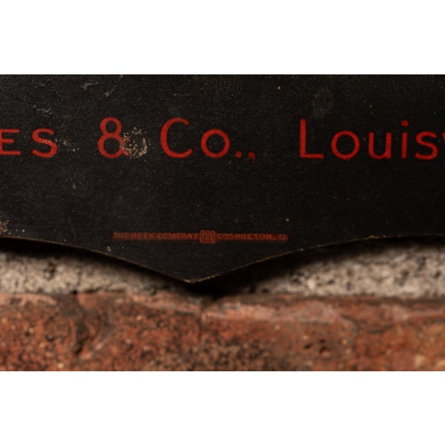 Black Antique Paul Jones Pure Gin Self-Framed Advertising Sign For Sale - Image 8 of 9