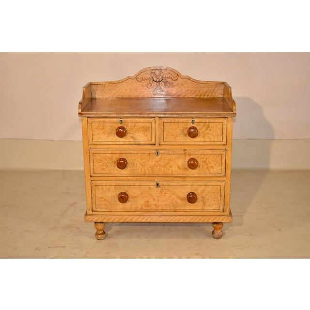19th Century 19th Century Faux Painted Chest of Drawers For Sale - Image 5 of 8