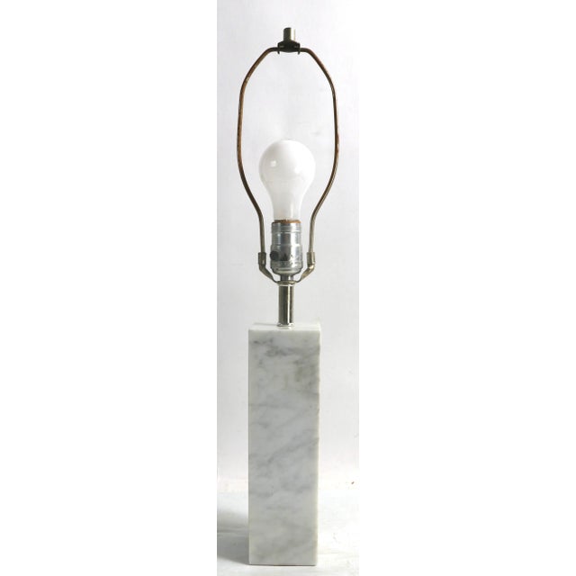 Modernist Marble Table Lamp After Florence Knoll, Robsjohn For Sale - Image 10 of 10