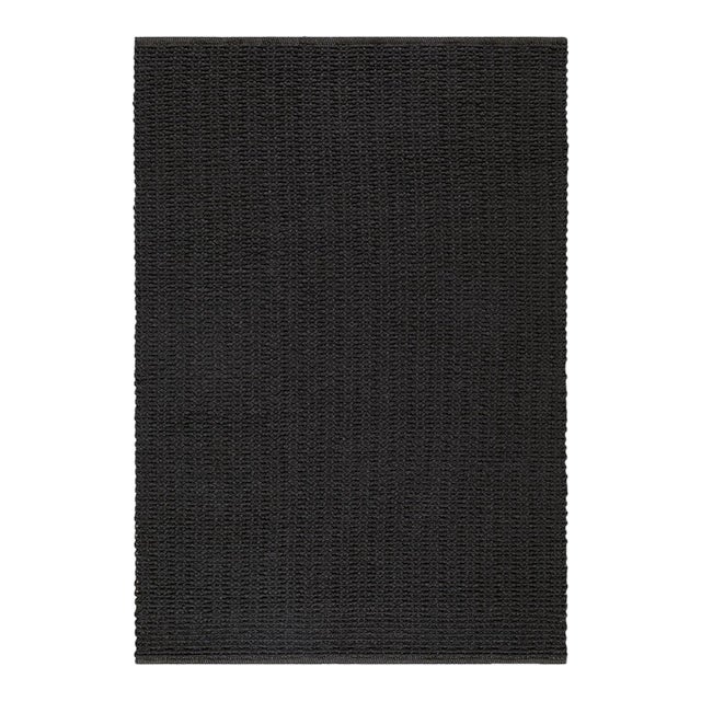 Driftwood Handmade Rug Charcoal 5x8 For Sale