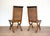 Spanish Dining Chairs in Oak and Leather by Pierre Lottier Valmazan, 1960s, Set of 2 For Sale - Image 14 of 18